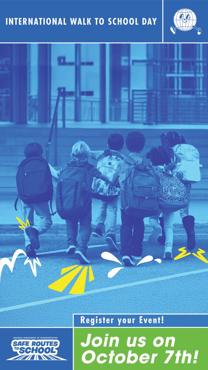 GADeptofTrans's tweet photo. Don’t Forget to Register Your Event! 

If your school is hosting a school-wide celebration, or encouraging families to walk together, we want to know!   

Register your event to participate in the International Walk to School Day events on Oct 7.  

https://t.co/KSK5n534l9 https://t.co/vO1n3haTY8