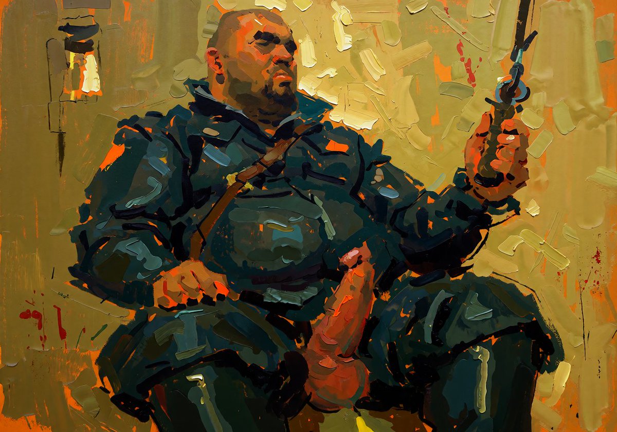 HeavySackStudio's tweet photo. Inspired by @bootsboots62 

#kink #leather #boots #prison #guard #japanese #painting #eroticart https://t.co/Evzpv8lBvg