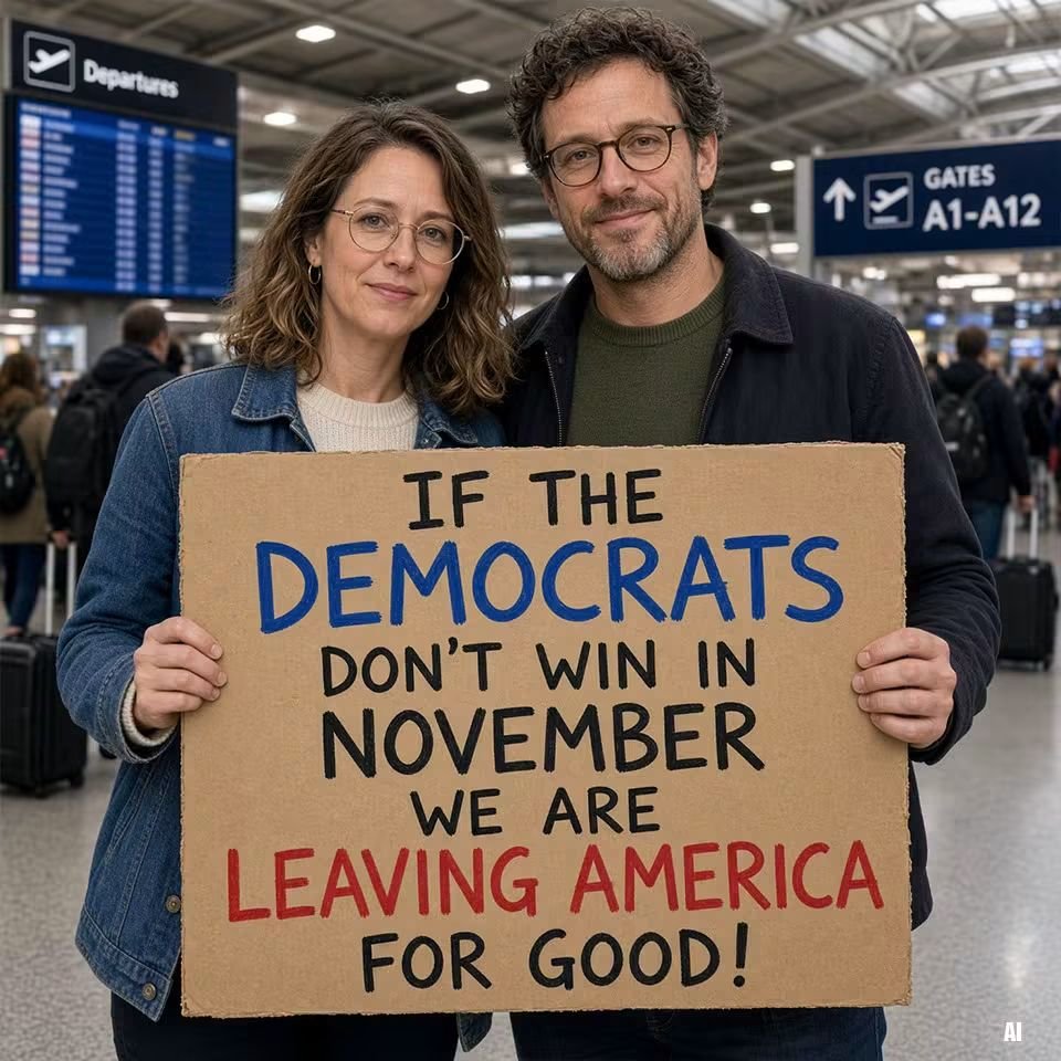 Emmaiid11's tweet photo. IF THE DEMOCRATS DON'T WIN IN NOVEMBER WE ARE LEAVING AMERICA FOR GOOD! https://t.co/teCP0UIJpz