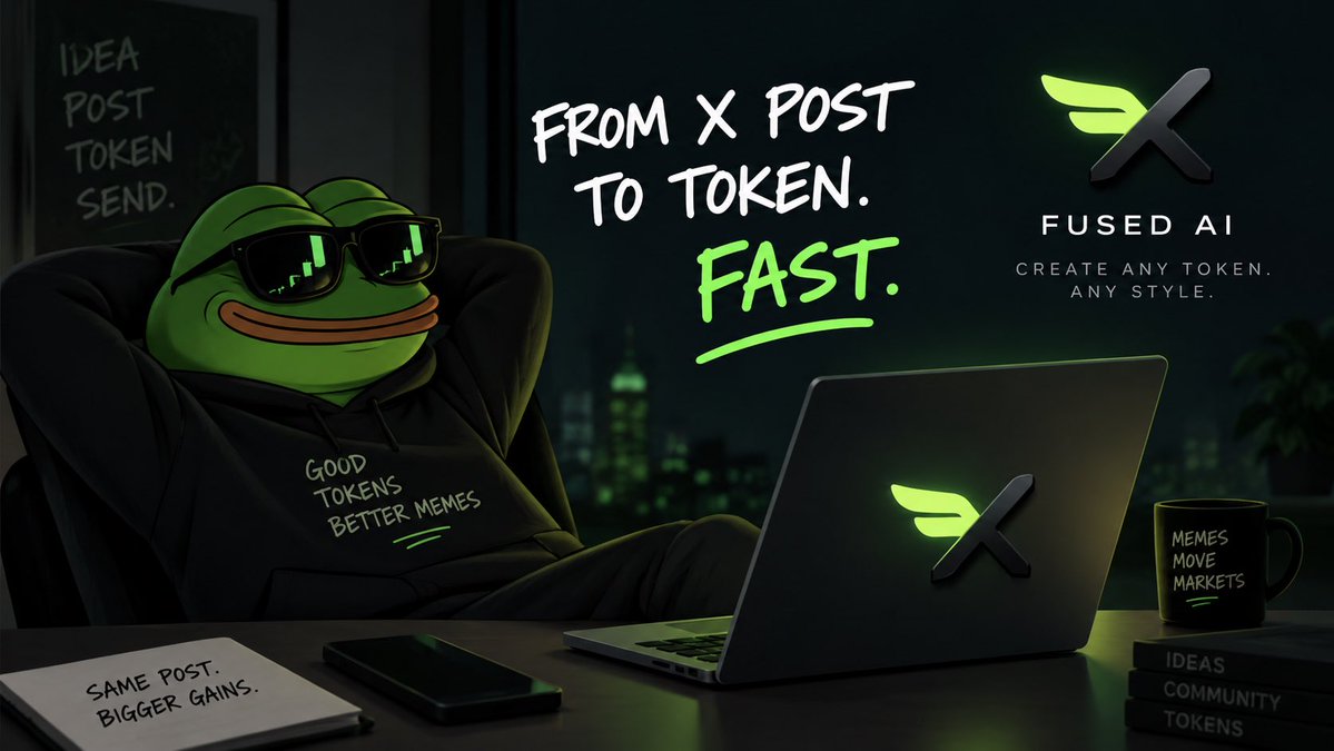 NabeelMuneer5's tweet photo. Turn ideas into tokens with FUSED AI π€
Fast. Simple. Built for the meme economy.
π https://t.co/fA7UNdLqvf
@FUSED_OFFICIALS
#FUSEDAI #AI #Crypto #Memecoins https://t.co/W5HCvwy3bI