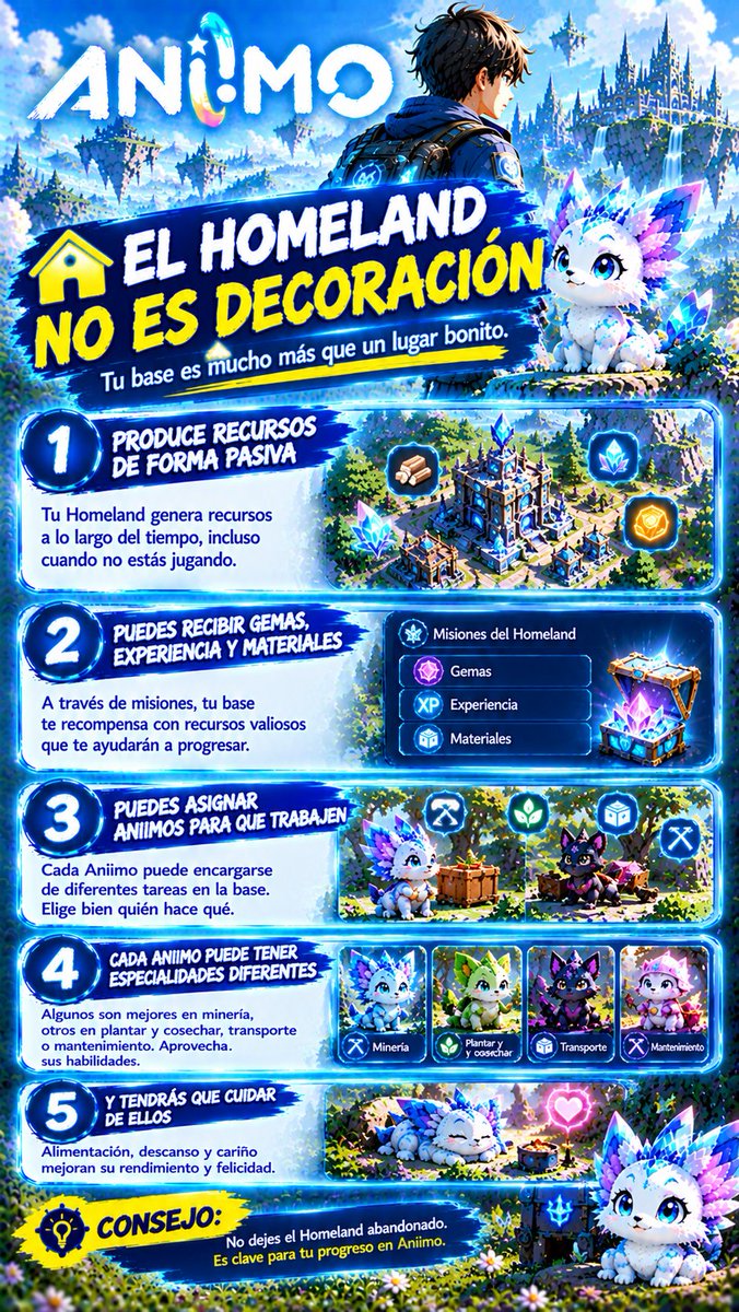 dks_12Games's tweet photo. 🏡El housing en Aniimo es muy importante, no lo descuides o perderás muchos recursos.
#Aniimo #AniimoGame #AniimoTips #RPG https://t.co/ny0pnRQJ6Q