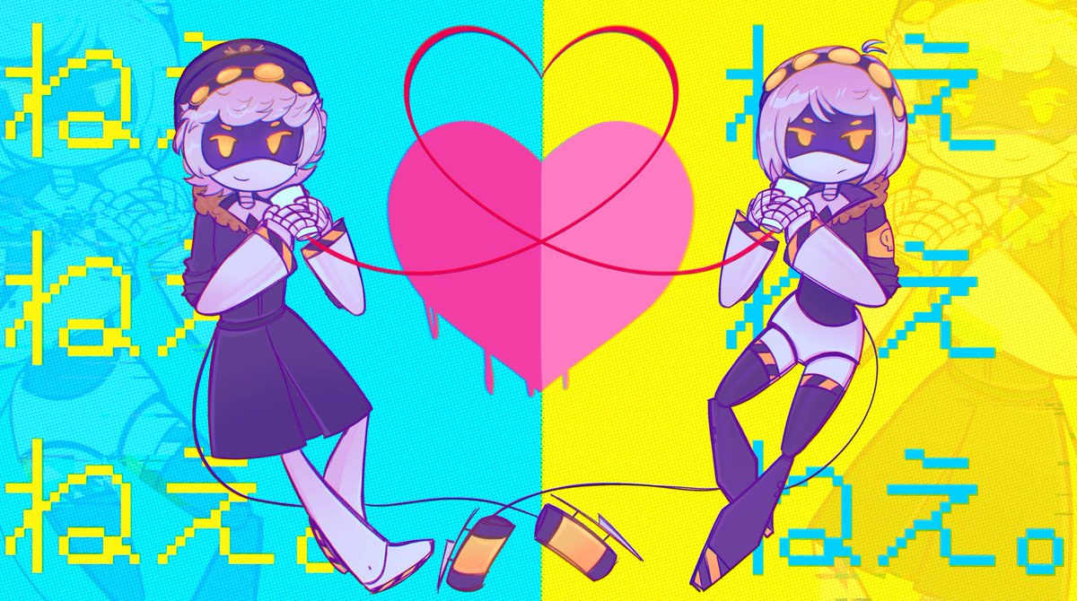kazzushiii's tweet photo. Nee Nee Nee but #envy 
PinocchioP my goat

#murderdrones #mdart #vocaloid https://t.co/bhg5rU2Kjk