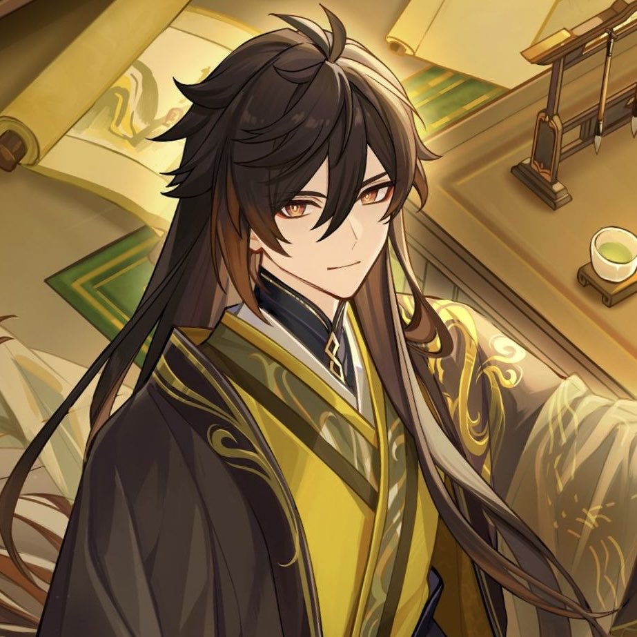 cintaurea's tweet photo. hair-untied zhongli you will be the death of me https://t.co/f4PR2phT4I