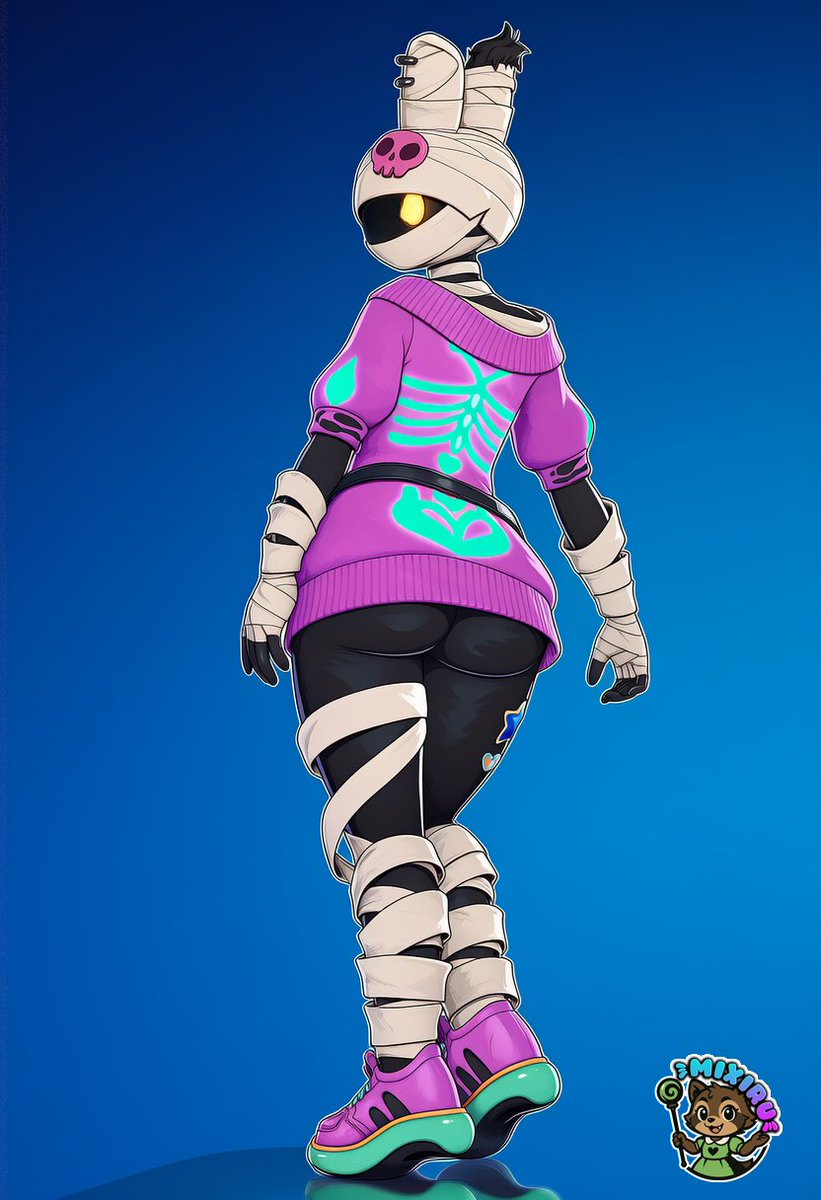 Mixirux's tweet photo. 🐰BUNNYBONE     
 #Fortnite #FortniteArt #SkinFortnite https://t.co/8iPMKvJEpZ