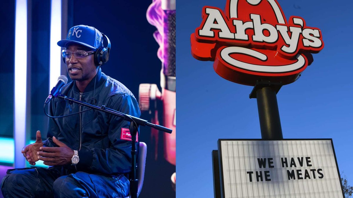 Complex's tweet photo. Cam'ron Can't Get Past Arby's 'We Have the Meats' Slogan: 'I Wouldn't Go in There for a Water' Details: https://t.co/9uILRraThw https://t.co/wsb4SYsI7N