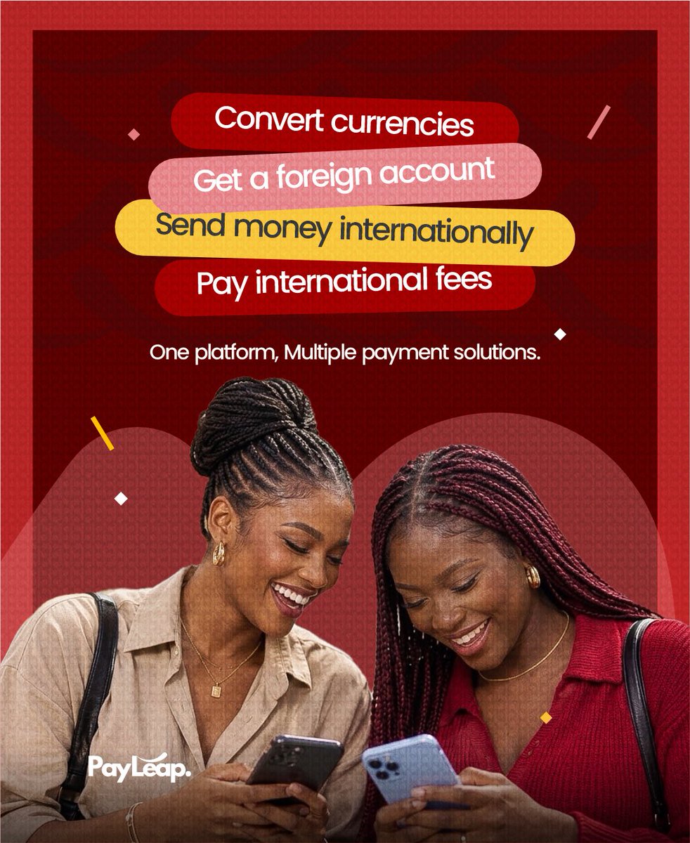 paybyleap's tweet photo. Cross-border payments made simple. 🌍💸
Convert currencies, get a foreign account, and pay international fees—all in one place. One platform. Multiple solutions.
PaybyLeap coming soon ! 🚀
#PayLeap #Fintech #CrossBorderPayments #SendMoney https://t.co/HEtisA3dgA