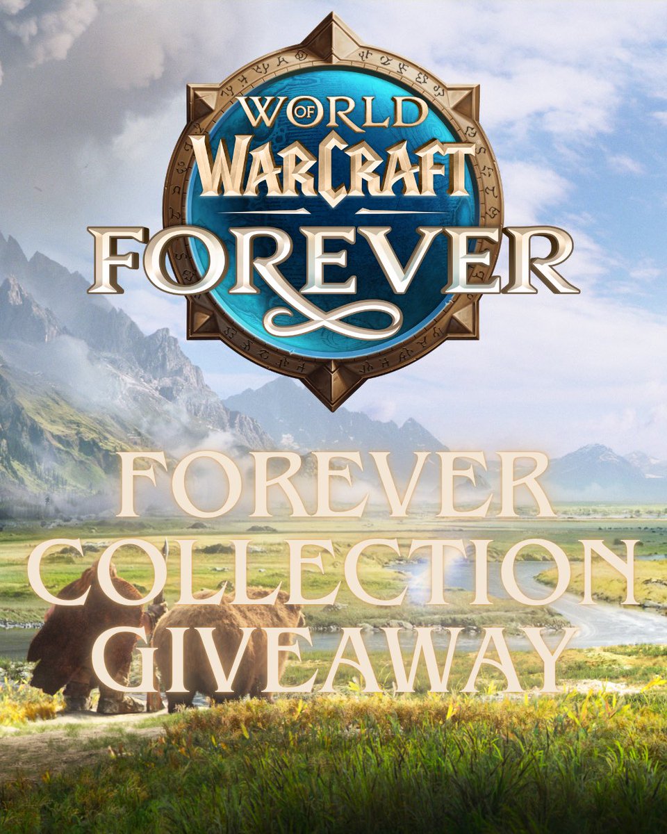 morriganxwow's tweet photo. ✨ WORLD OF WARCRAFT FOREVER COLLECTION GIVEAWAY ♾️

To celebrate the launch of World of Warcraft: Forever on November 4, Blizzard has given me a Digital Collection to giveaway!

The Warcraft Forever Collection unlocks Warcraft III Reforged: Forsaken Kingdom.

#WoW_Partner 

To enter ⬇️

✅ Follow me
❤️ Like
🔀 Repost 
💬 Comment what Playstyle & Faction you plan on playing! 

Giveaway closes Sept 23 at 8AM CST 

*This giveaway is not associated with X

#warcraft #wowforever #worldofwarcraft #mmorpg