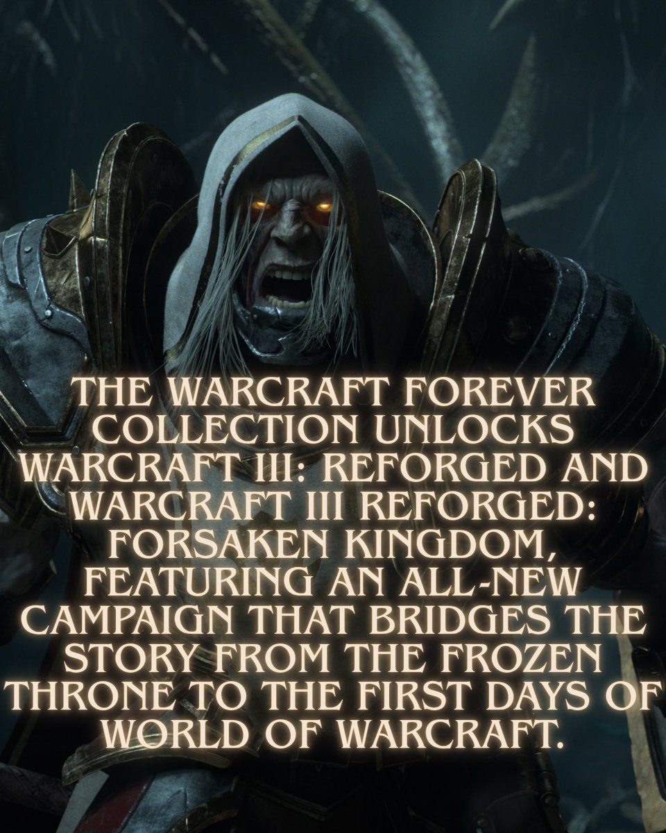 morriganxwow's tweet photo. ✨ WORLD OF WARCRAFT FOREVER COLLECTION GIVEAWAY ♾️

To celebrate the launch of World of Warcraft: Forever on November 4, Blizzard has given me a Digital Collection to giveaway!

The Warcraft Forever Collection unlocks Warcraft III Reforged: Forsaken Kingdom.

#WoW_Partner 

To enter ⬇️

✅ Follow me
❤️ Like
🔀 Repost 
💬 Comment what Playstyle & Faction you plan on playing! 

Giveaway closes Sept 23 at 8AM CST 

*This giveaway is not associated with X

#warcraft #wowforever #worldofwarcraft #mmorpg