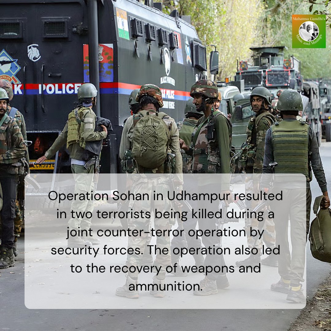 seva_shabari's tweet photo. Operation Sohan: Two Terrorists Killed in Joint Counter-Terror Operation in Udhampur
Read more at https://t.co/6iXW1o9ksP...
Image source: https://t.co/vDMYvnpzDw...
#OperationSohan #Udhampur #JammuKashmir #CounterTerrorOperation #TerroristsKilled #IndianArmy #SecurityForces https://t.co/v1FImonVTB