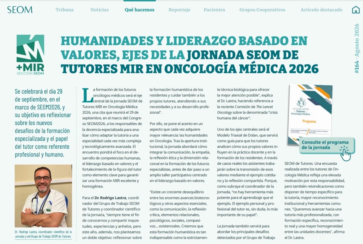 DrRodrigoLastra's tweet photo. Allí estaremos!
 @_SEOM 
#SEOM2026 https://t.co/ZFa8St7Sq5
