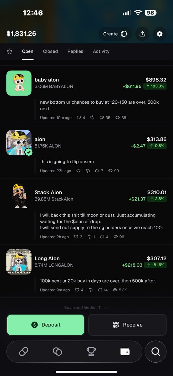 trace_htx's tweet photo. Looks like it’s a Green Day today ￼😏 
$stackalon
solana:83YDixWQqhQvKSpzeYvjrzeVAKyYwaCaJCRXzN2Hpump 
solana:6HQdAaugomYDk5yBdFGv4uLDjRtrH23o3oZh8tywpump 
solana:8XtRWb4uAAJFMP4QQhoYYCWR6XXb7ybcCdiqPwz9s5WS 

THE FAMILY IS GREEN https://t.co/YzlrhTUdZO