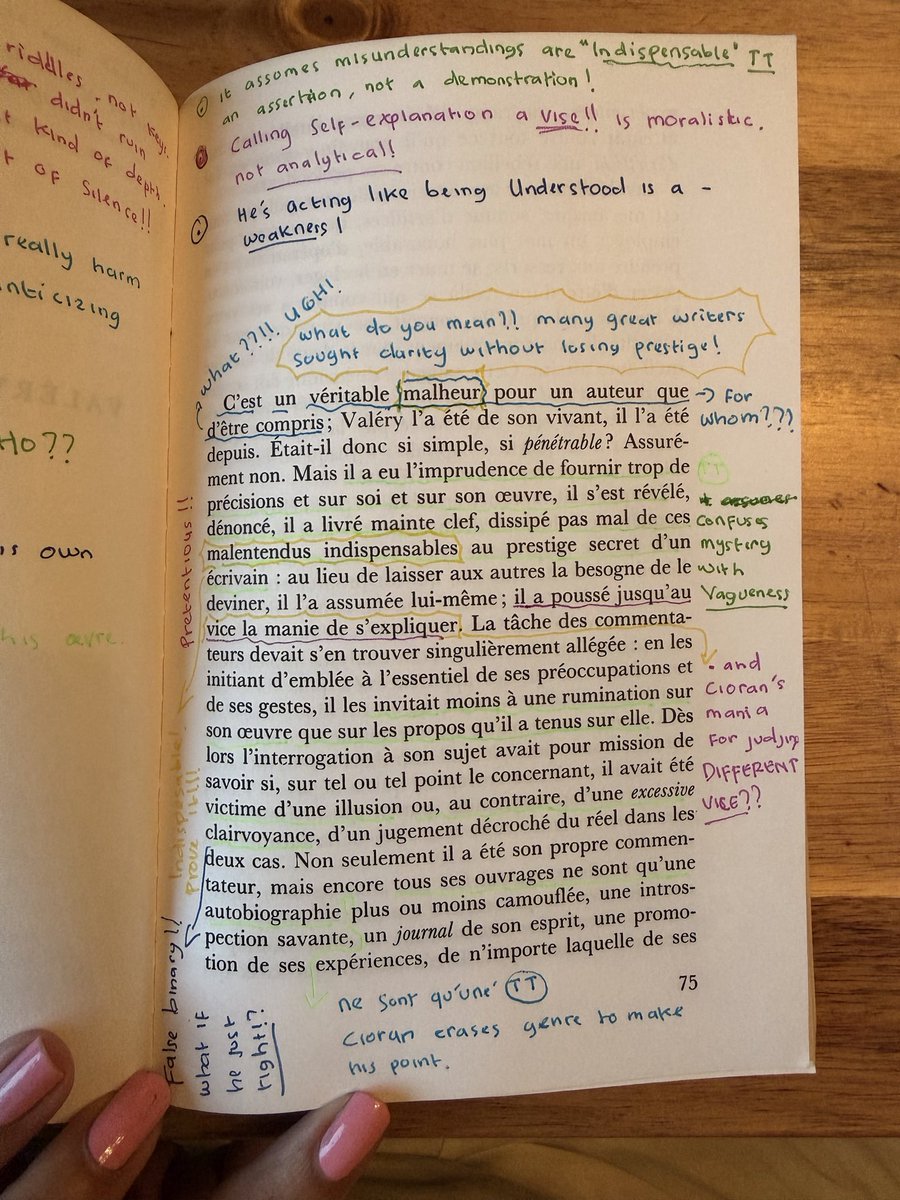 aVanishingCycle's tweet photo. Not a big fan of Cioran!! Every time I read him I end up arguing with him in the margins. He's way too pretentious!! https://t.co/dZWmXNUUmR