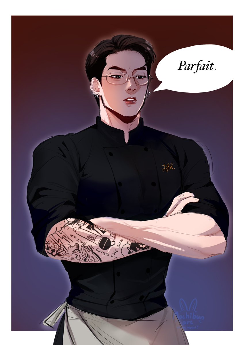 mochi_bunny_'s tweet photo. Chef Jk 🐰👨‍🍳 https://t.co/cg1iVjSe1T