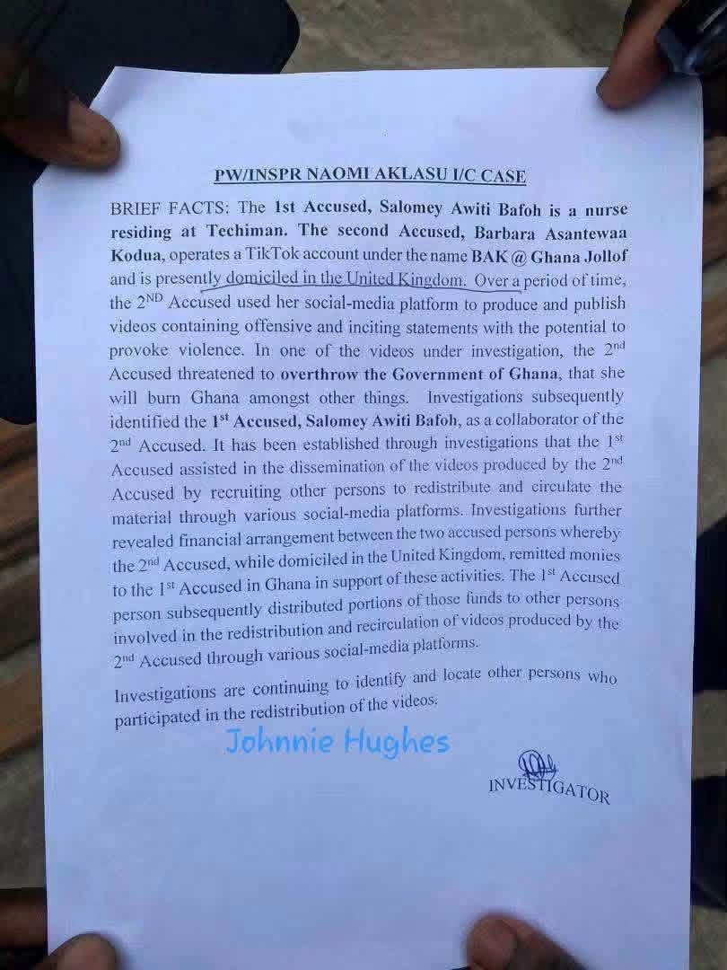 seth_doe22's tweet photo. This is the Charge Sheet in the Ghana Jollof case. 

After you study charge sheets (criminal drafting) as a law student, you’ll meet some kind of charge sheets in real life that will shock you. https://t.co/O7L3IUB53t
