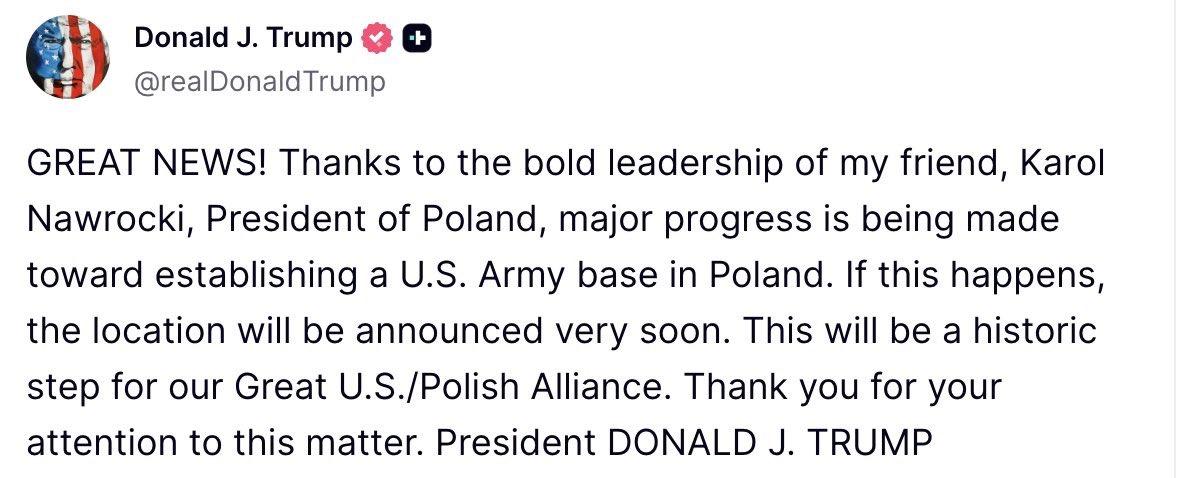 SlawomirDebski's tweet photo. Hard to imagine better timing for this announcement. Well done! https://t.co/o0Df2D4Snd