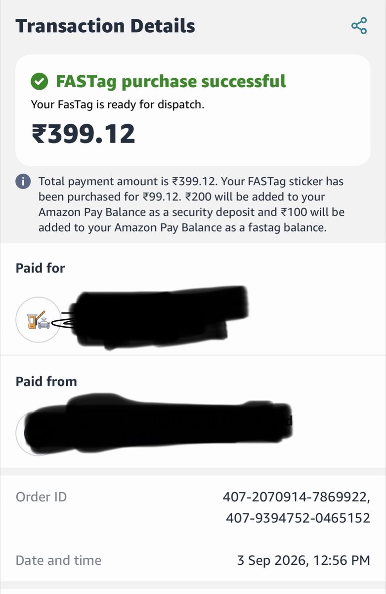 rohisuthar's tweet photo. @AmazonHelp Contacted your customer care **4 times for the same FASTag issue**, and every time your team closed the ticket *without any solution**. Stop closing complaints without resolving them. Extremely frustrating and disappointing! #AmazonPay #FASTag https://t.co/SXCt65fqSu