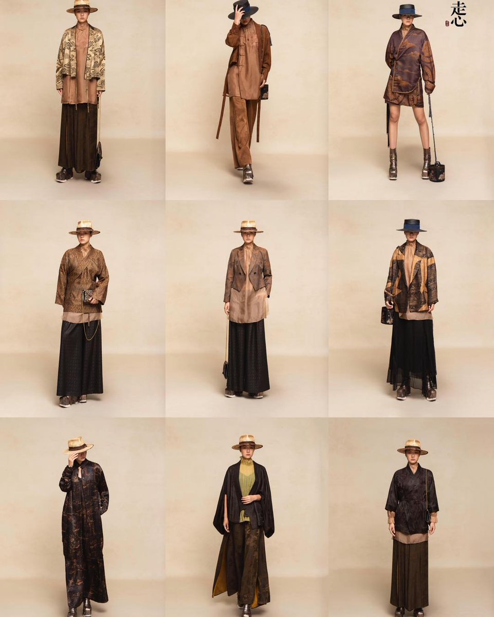 MagaliVienneau's tweet photo. Where ancient earth dyes meet contemporary nomadic tailoring. Introducing Zouxin Silk’s Amber &amp; Earth Archive: Xiangyunsha, China’s planet-friendly heritage silk, reimagined as global modern luxury. From caramel blazers to pleated skirt-trousers, https://t.co/UVdbDUsQMv