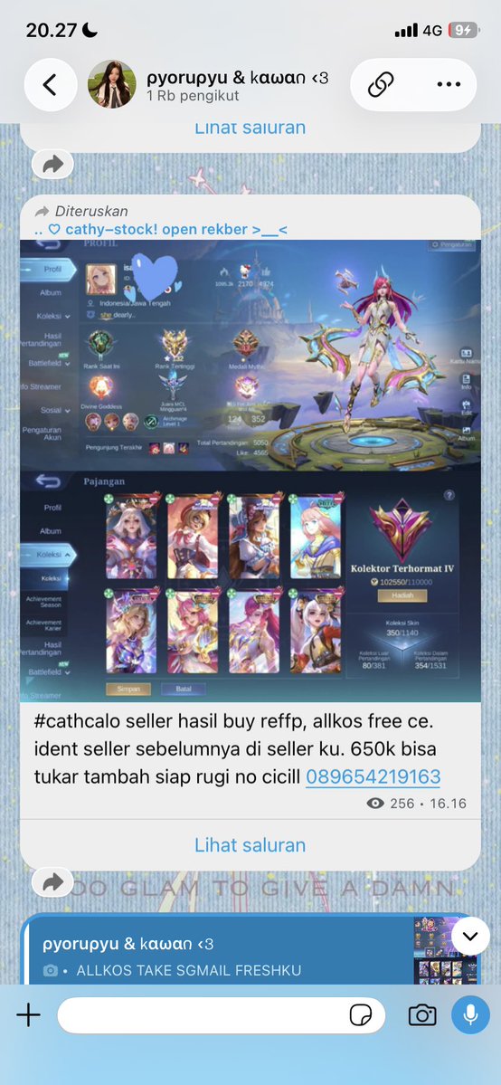 mapleeeoo's tweet photo. @pluviophil3s punya temen aku ni, chat aja nomorny https://t.co/Wu5pIf3XFZ