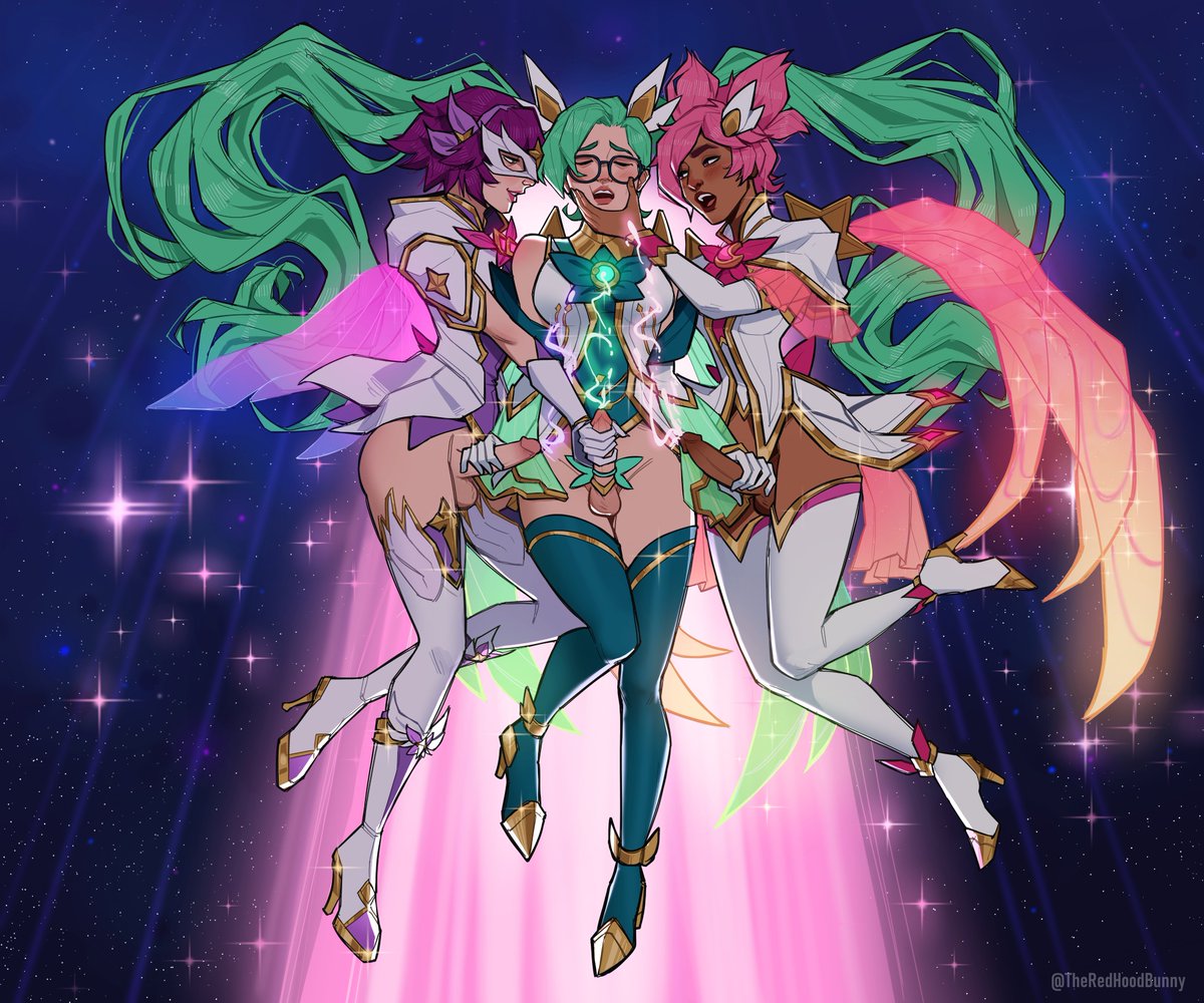 TheRedHoodBunny's tweet photo. Star Guardian Quinn, Sona and Taliyah ✨💫
Commissioned by @RaincoatKappa 
#fanart #LoL #leagueoflegends https://t.co/Nebv0G570r