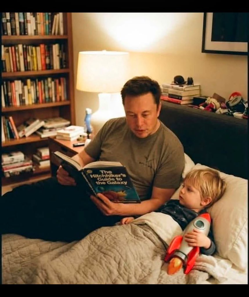 MuskVisionc0y's tweet photo. 📚🚀 Be Honest — Would you read a bedtime story like this?

🅰️ Every Night ❤️
🅱️ Often 😊
🅲️ Sometimes 📖
🅳️ Rarely 😴 https://t.co/3IXjm7Ryu0