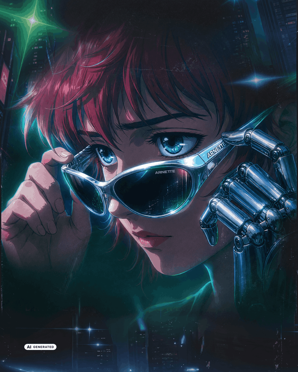 Arnette's tweet photo. '90s roots. Neo-city attitude.​
Forged with a mirror-like sheen, the RAVEN is back, but not for long. ​

#ARNETTE https://t.co/kKmMavzPm4