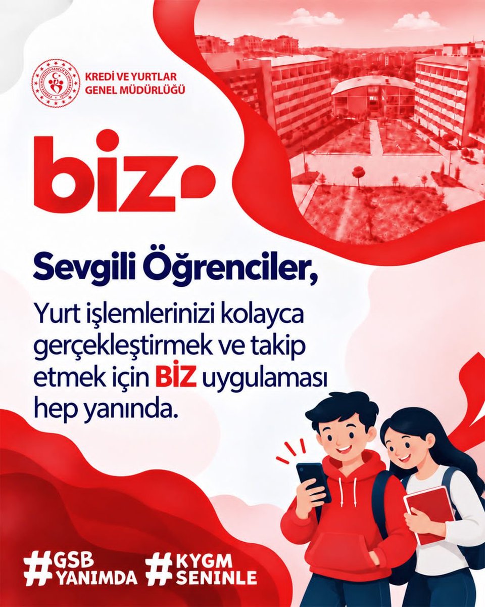 GSB_KYGM's tweet photo. Dijital gençlik platformu BİZ ile tüm işlemler tek bir yerde. 🚀

#GSBYanımda
#KYGMSeninle https://t.co/pGF42MnJZy