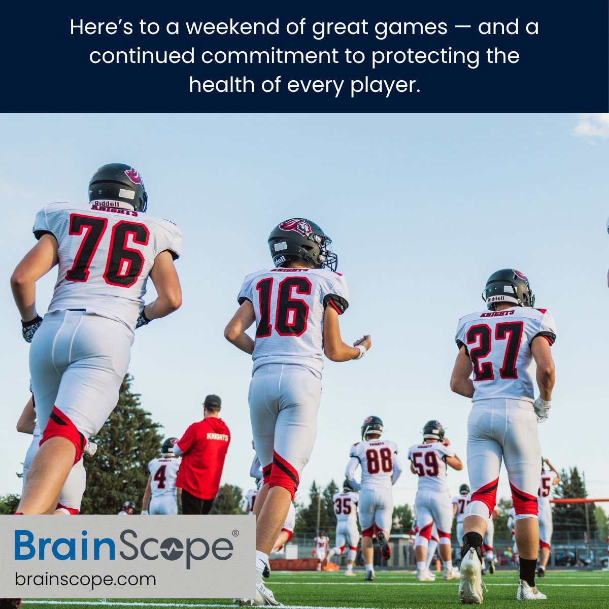 BrainScope's tweet photo. As a parent, coach and athlete: If you could get an objective point-of-care concussion assessment in under ten minutes, would you take the time? BrainScope delivers an objective score to help evaluate severity and track recovery. https://t.co/CrIKBUSfUV https://t.co/Ptsf9xw2wl