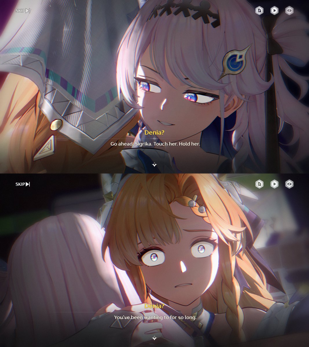 do_iuno_augusta's tweet photo. Sigrika and Denia's reunion? https://t.co/0EXneeyCcT