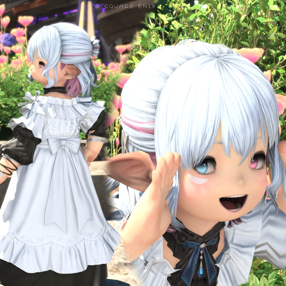 Shiki_X14's tweet photo. #FF14SS #ララフェル
ハーフアップボブ！
闘獣練の攻略諦めてビーストコア全部使っちゃった✌ https://t.co/gBCPcWNJl3