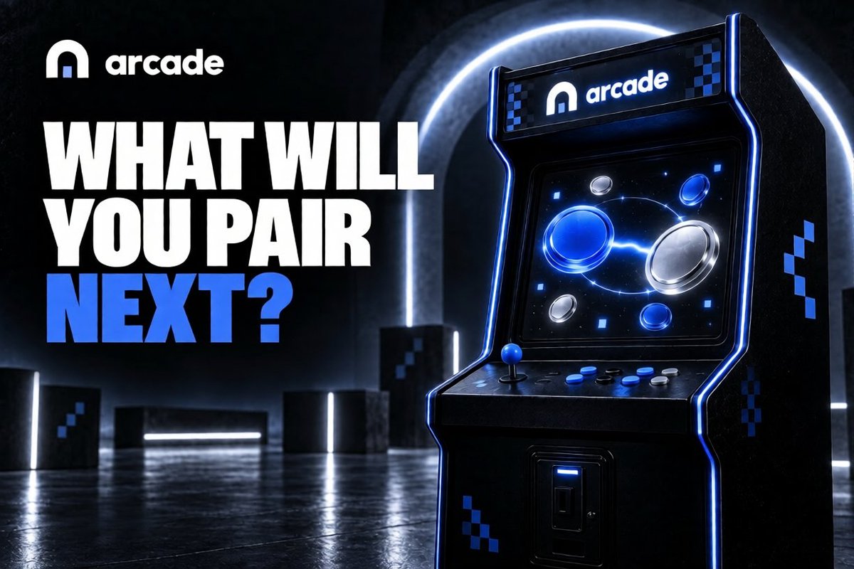arcadedotspace's tweet photo. Every token launch starts with an idea. What it trades against should be part of that idea.

Arcade gives creators the freedom to launch tokens and pair them with anything on Arc, opening up new ways to connect assets, bring communities together, and create markets around shared interests.

A pairing can be more than a trading decision. It can connect a new project to an ecosystem its community already participates in, or bring two communities into the same market.

We’re building Arcade to give creators more room to explore those possibilities, from the first idea to the first trade.

What will you pair next?

https://t.co/jYmAd7rDtJ