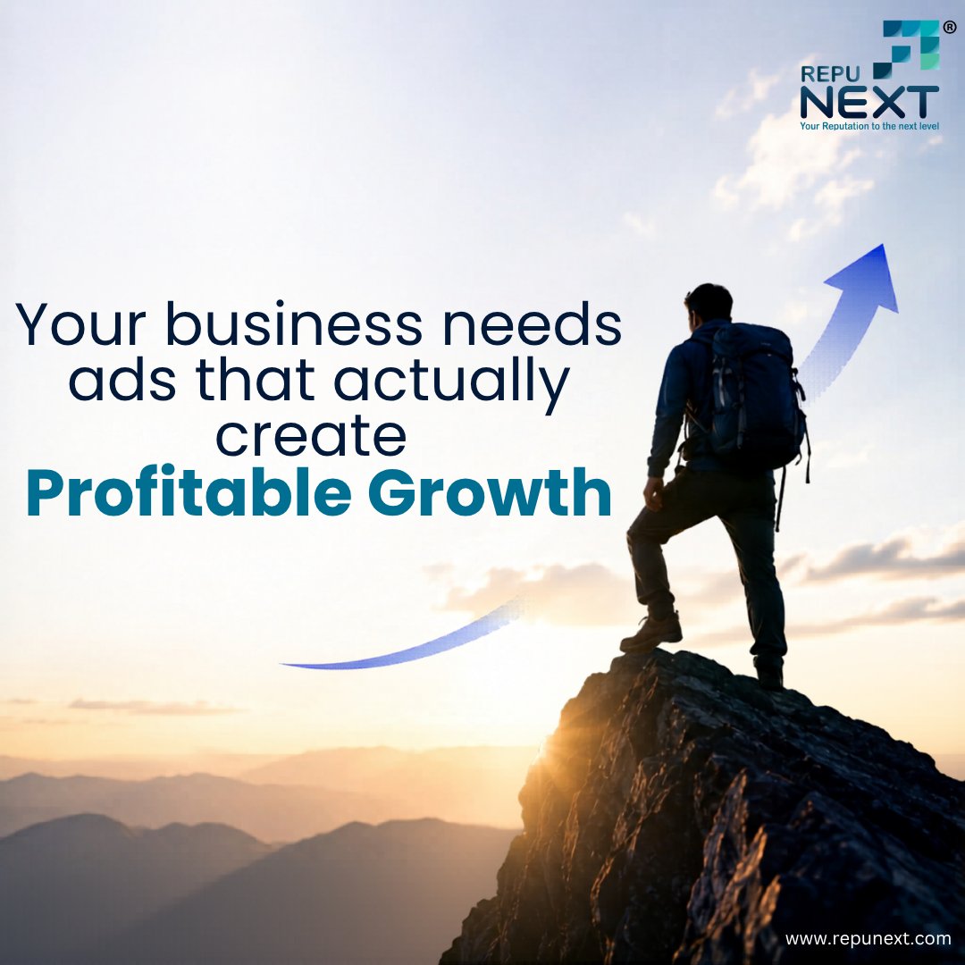 RepuNext's tweet photo. Advertising should do more than generate clicks. Strategic   paid advertising and performance marketing connect your business with the   right audience, improve lead generation, and support profitable growth. https://t.co/YvFjeOxnXI