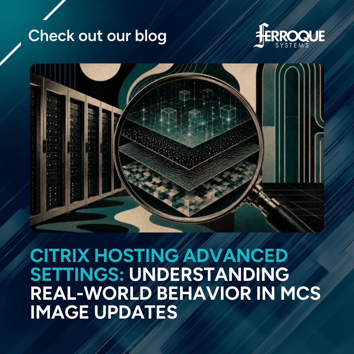 FerroqueSystems's tweet photo. What Citrix MCS documentation says and what happens in production may not always match.

Zeljko Macanovic tested Hosting Advanced Settings to see how concurrency limits actually behave during image updates.

See what Citrix admins should know:  https://t.co/t13Vt4oEMd https://t.co/gzdP8vzPqL