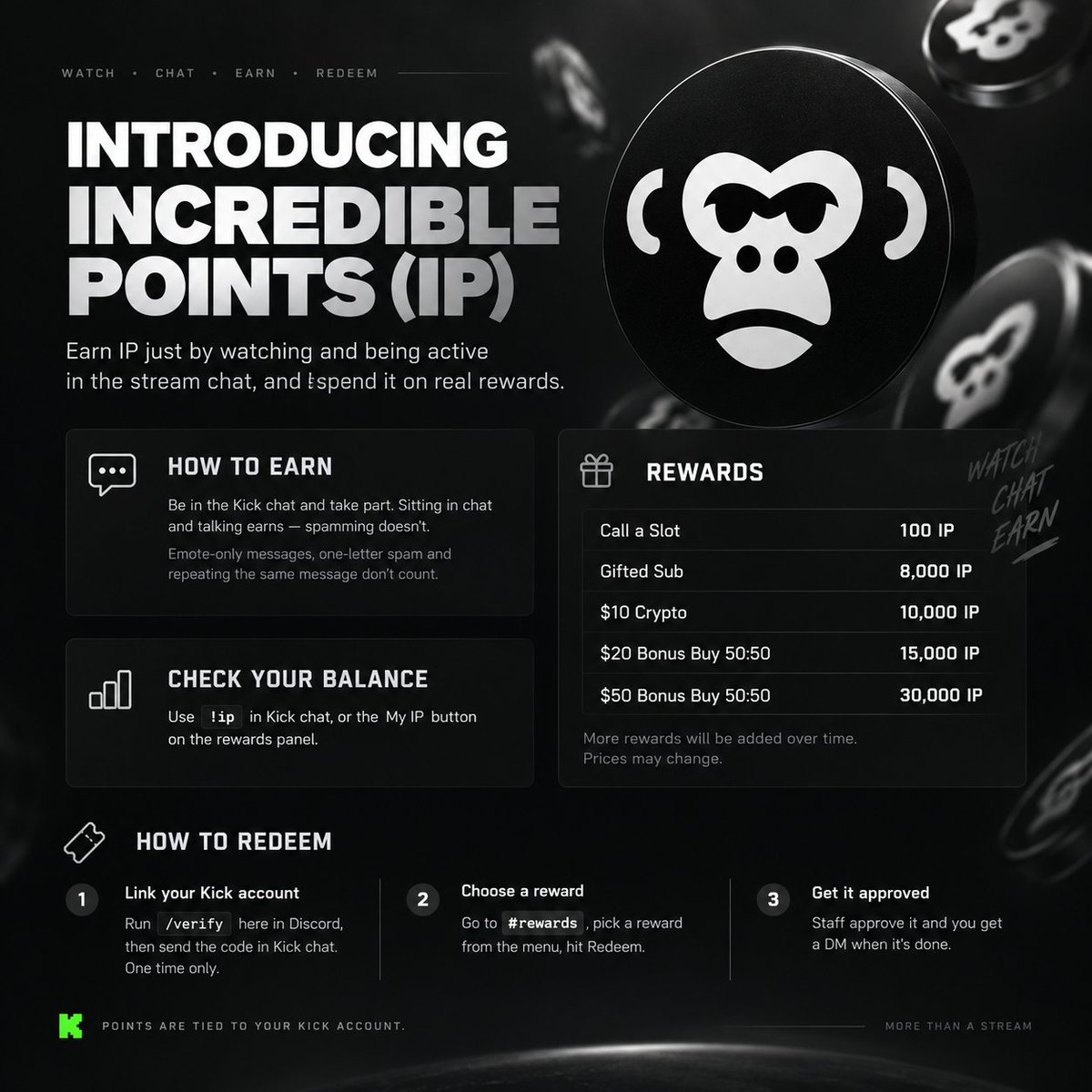 PlayIncredible's tweet photo. Watch, Chat, Earn🍀🍀🍀

We may add more prize in the future 😍😍 https://t.co/ABDpwfRZgb