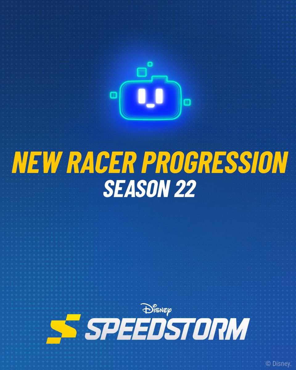 SpeedstormGame's tweet photo. In Season 22, we're making early Racer Progression faster. You will now need fewer Shards and Tune Coins to progress from 0 to 4 Stars, and more Shards and Tune Coins from 4 to 6 Stars. The total resource cost stays the same. Check the article for more details: https://t.co/liU3AiCcGQ
