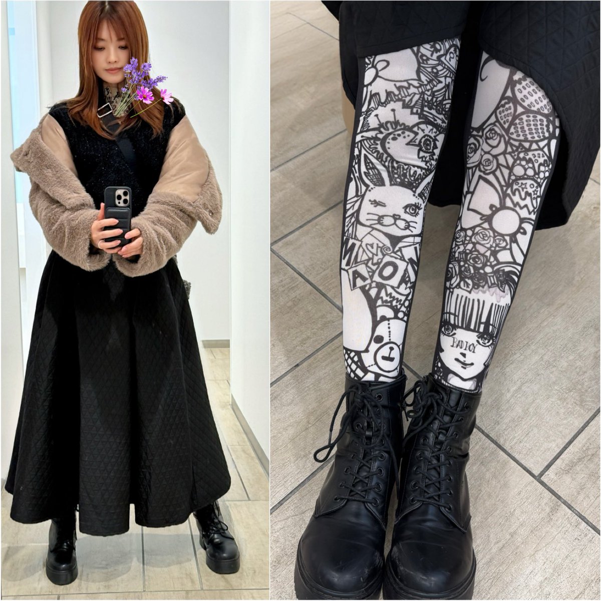 sasakiSSsayaka's tweet photo. #黒崎真音 #MEMORIES_LAST
写真を載せそびれていたのだけど、
「VANISHING POINT」のRECの日は
外側は佐咲紗花でひとたびめくると
ヲ嬢の魂をまとっているんやで、の姿で
歌ってきました(昔のライブグッズのロングソックス、黒崎画伯作)
1.10もそのつもりです。心は一緒だよ💜 https://t.co/raC58W5mmL
