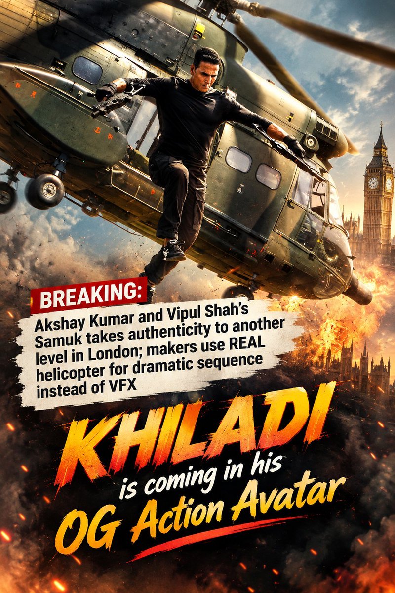 Raj70074889's tweet photo. “One man. One mission. Unlimited action.” 💥
@akshaykumar
#AkshayKumar #Akki #KhiladiKumar #AkshayKumarFans #AkshayKumarForever #AkshayKumarFanClub #AkshayKumarDaily #Bollywood #BollywoodActor #BollywoodStar #IndianCinema #Khiladi #AkshayFans #AkkiFans #BollywoodFans # https://t.co/9JSUsCAMLM