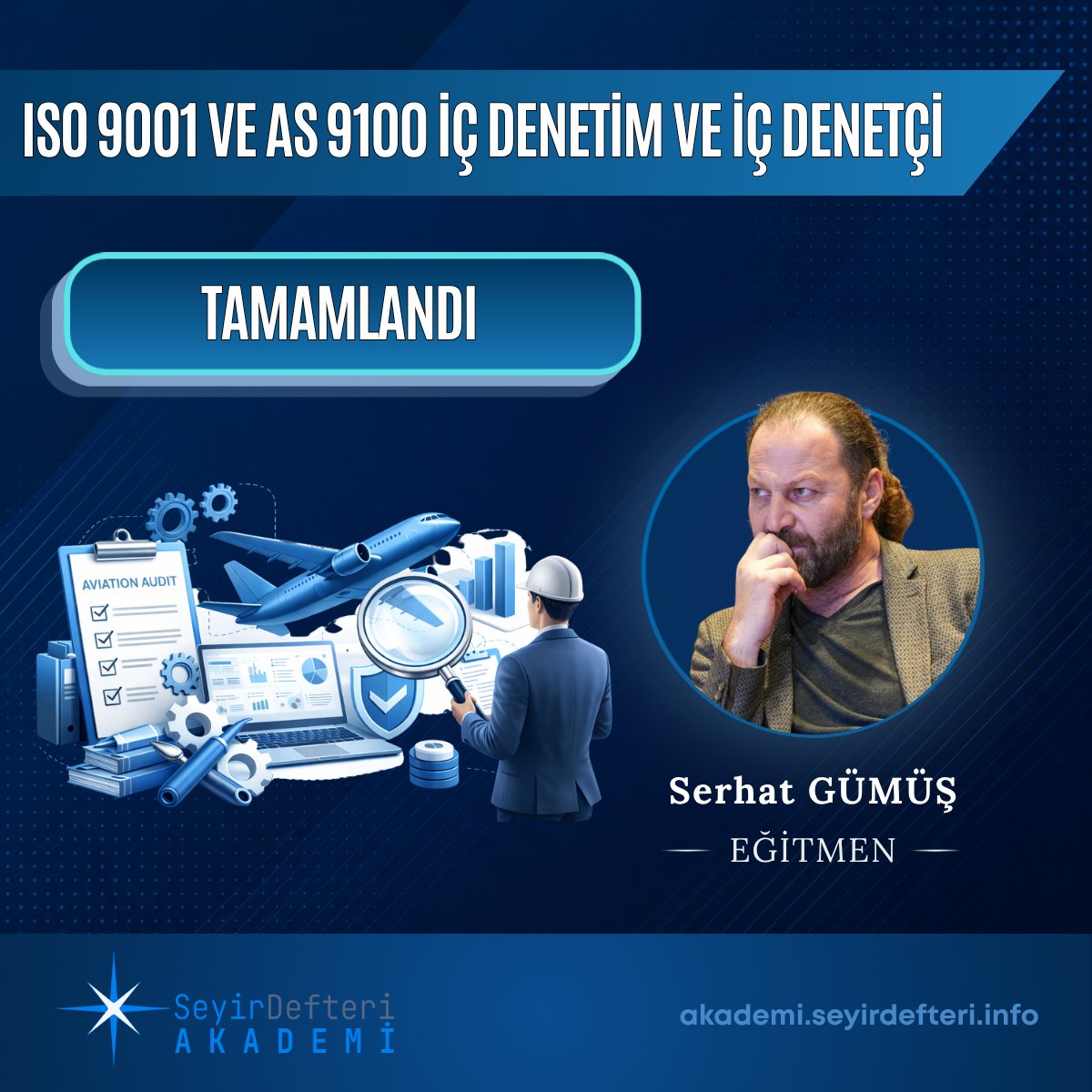 SeyirDefteriAKD's tweet photo. 📢 Tamamlanan Eğitim: ISO 9001 ve AS 9100 İç Denetim ve İç Denetçi
#SeyirDefteriAkademi #MaviKanatlar #ISO9001 #AS9100 #Denetim #Denetçi #Yetkinlik #Eğitim #Savunma #Havacılık #Akademi #Kariyer #Rehber https://t.co/dAxA9SyHfd