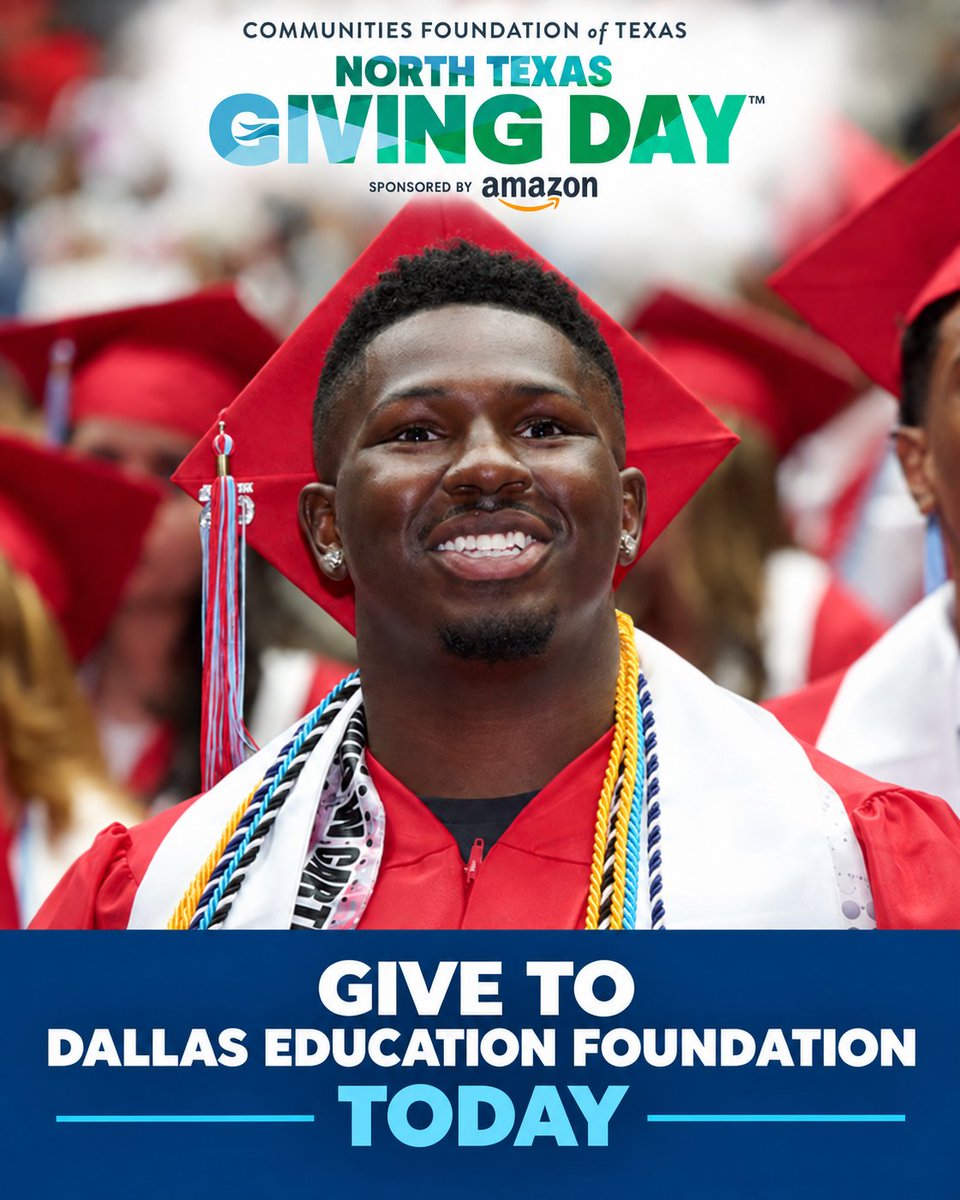 DallasEdFound's tweet photo. Today is @NTXGivingDay!

Give to @DallasEdFound in support of @DallasSchools, and your gift will be matched up to $45k

One District. 130,000 Reasons to Give.

Give now: https://t.co/9uVW8efANL

#NorthTexasGivingDay #DallasISD #DallasEducationFoundation https://t.co/o7hNvTkXb3
