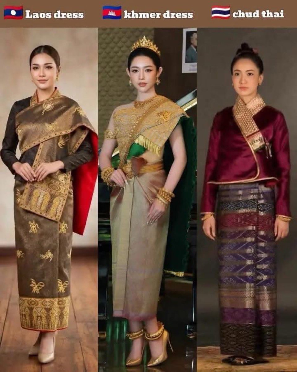 OBvlogs's tweet photo. 🇰🇭 SBAI KHMER — THE ONE IN THE MIDDLE 👑

Look at that gold sbai, the crown, the jewelry…

That’s Khmer elegance. That’s history.

The others look nice, but Sbai Khmer just hits different.
ស្បៃខ្មែរ 🔥

Drop 🇰🇭 if you agree the Khmer dress slays the hardest.

Tag your friends who love Khmer culture 👇

#KhmerPride #SbaiKhmer #Cambodia #KhmerDress