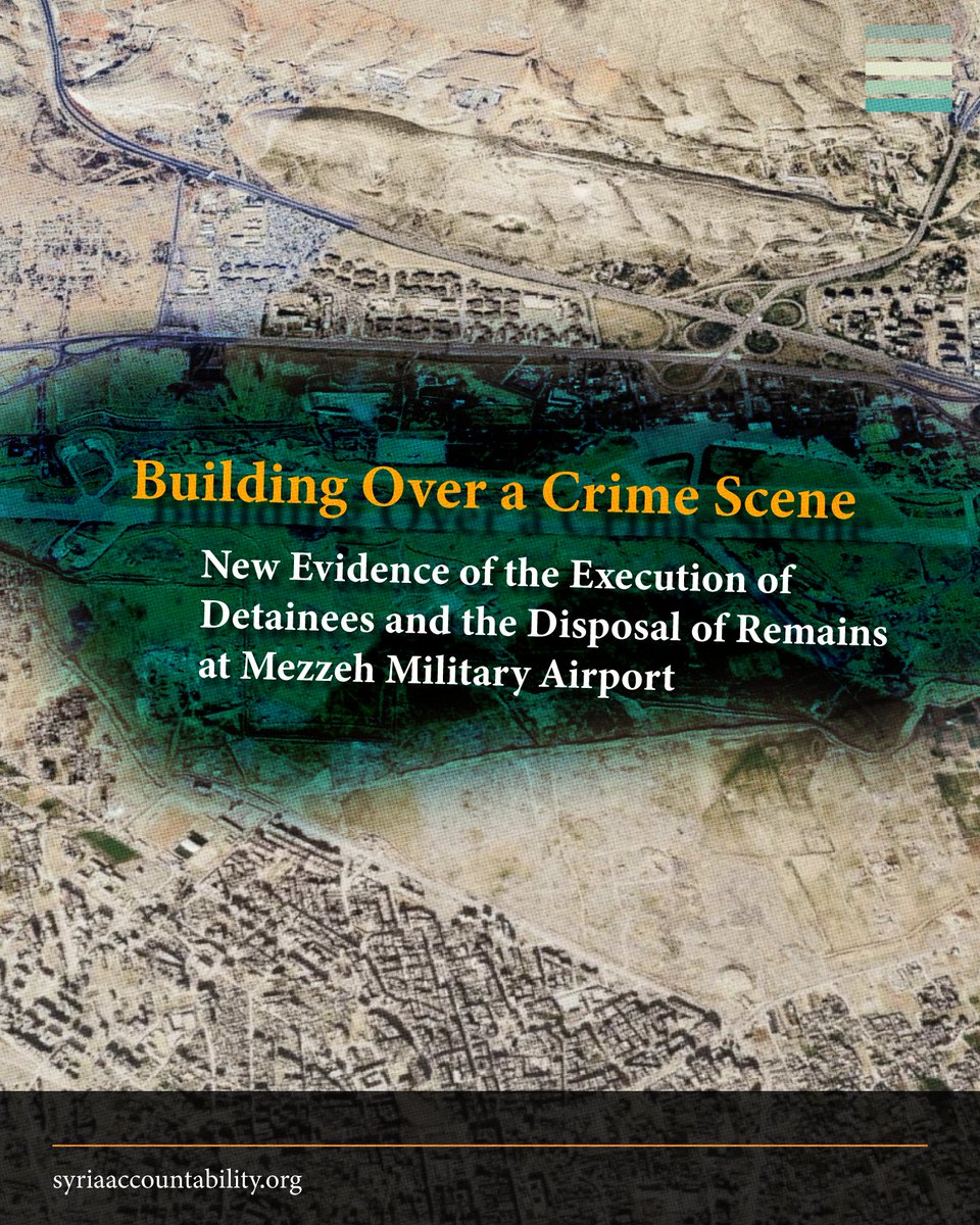 SJAC_info's tweet photo. Documents collected by SJAC from the #Assad government show the potential presence of mass graves at #Mezzeh Military Airport

Unfortunately, redevelopment plans may damage vital evidence in the search for missing persons

Read more here
https://t.co/s1UIlKib0f https://t.co/ppzphkOAhi