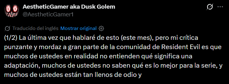 Spiderfast28604's tweet photo. @vilsk1 @AyCarlosCamacho Ya mijo hasta Dusk Golem esta harta de esta comunidad toxica y de al fin tuvimos una buena adaptación https://t.co/SPrBIVhUJl