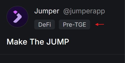 alexcarterweb3's tweet photo. 🚨 JUMPER TGE SOON 👀

⏳ TGE is coming soon — get on the waitlist before it ends!

🔗 Join: https://t.co/GVm5hYJqKQ

🎯 Don’t wait until it’s too late.
DYOR.

#Jumper #TGE #Airdrop #Web3 #Crypto https://t.co/NNWaNSEc9V