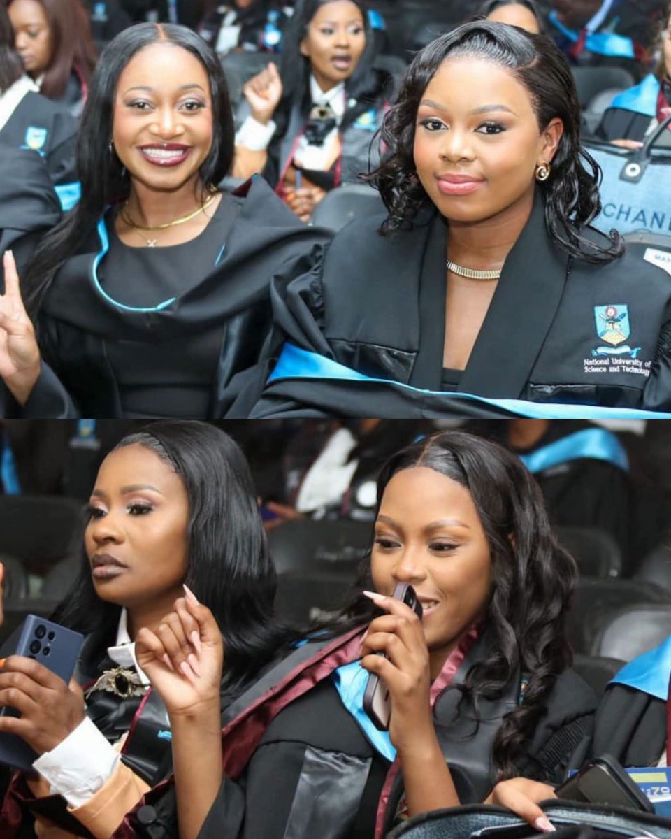 masibanda_'s tweet photo. ‼️TWINS SET TO GRADUATE AND WIN AWARDS AT NUST GRADUATION

ITS double joy for twins Bongiwe Charmaine Moyo and Bongile Shantel Moyo, who are among the 2 570 graduands set to graduate at the National University of Science and Technology (NUST) graduation ceremony on Thursday. https://t.co/7mOQDHFJP6