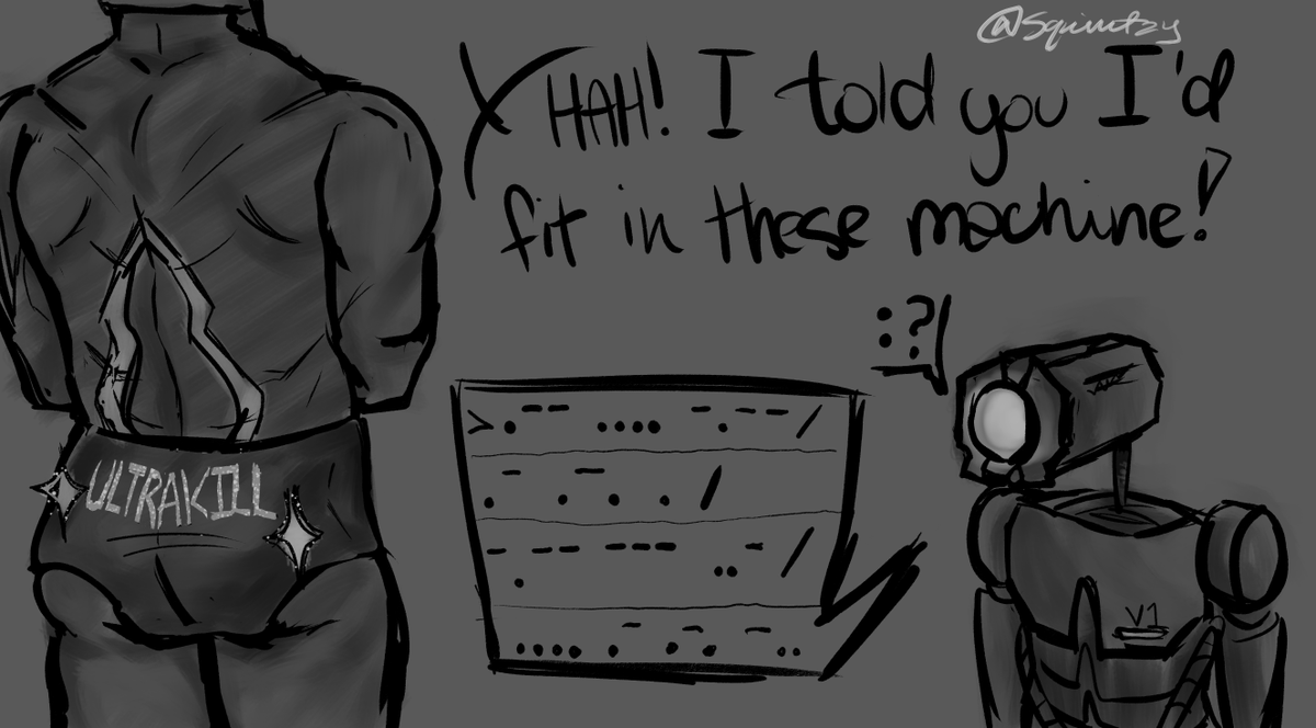 sly_smicker's tweet photo. repost of old art from main #ultrakill https://t.co/kw56qyOHTd