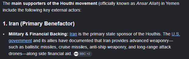 ismeshyou's tweet photo. How can Iran condemn the attack when they are the main supporters of the houthis https://t.co/HvjxqlUjj8