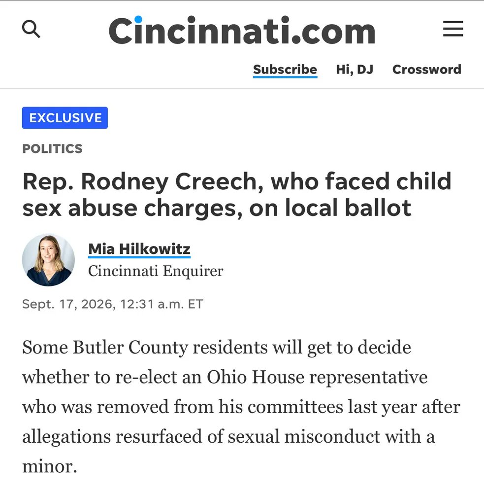 OhioCrawler's tweet photo. Another banger headline for @ohiogop ahead of Election Day. https://t.co/5qCb8TD29e