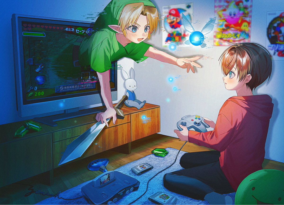 UniNwp3's tweet photo. 幼稚園の時クリアしたゲームを、大人になってまた実況する🐇　すごく夢がある https://t.co/wVMv5SgEh5