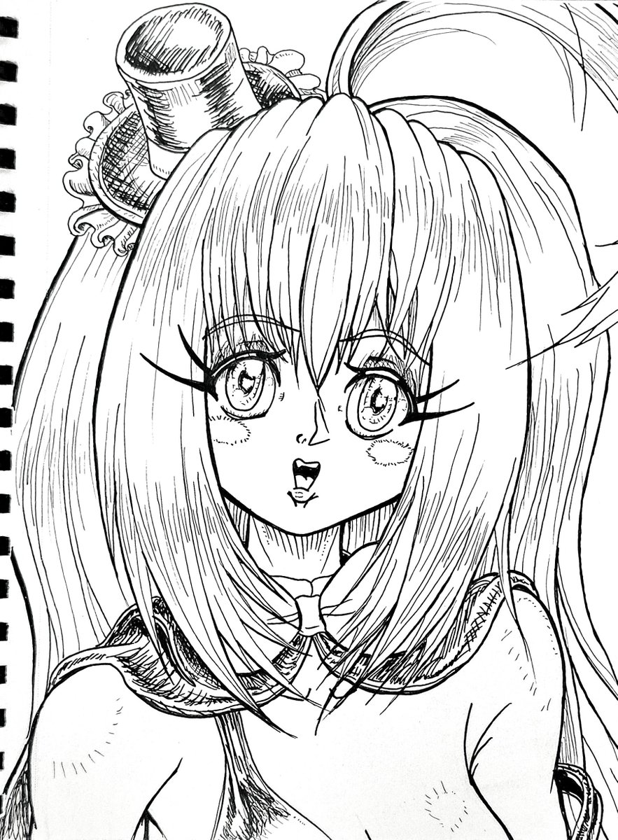 Cherubcorps's tweet photo. #showtime #doommod Heidi (Pen and ink) https://t.co/sIKrdeZPVl