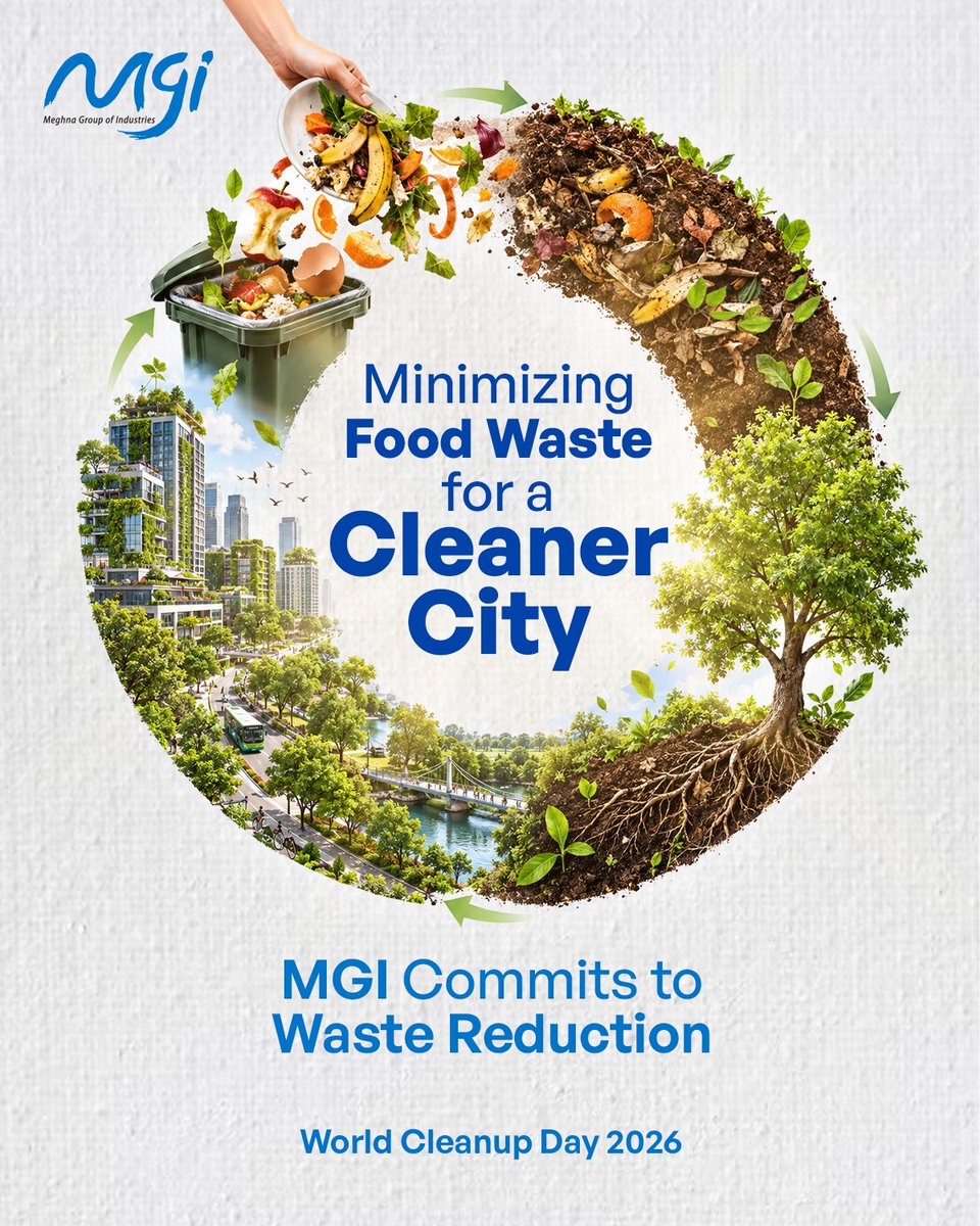 MGI_BD's tweet photo. Minimizing food waste at home keeps city free from overflowing trash. MGI is breaking boundaries through responsible waste management, resource recovery, and sustainable practices across its operations. Let’s manage food waste this World Cleanup Day.
#MGI #BreakingBoundaries https://t.co/kOP4hUaRmy