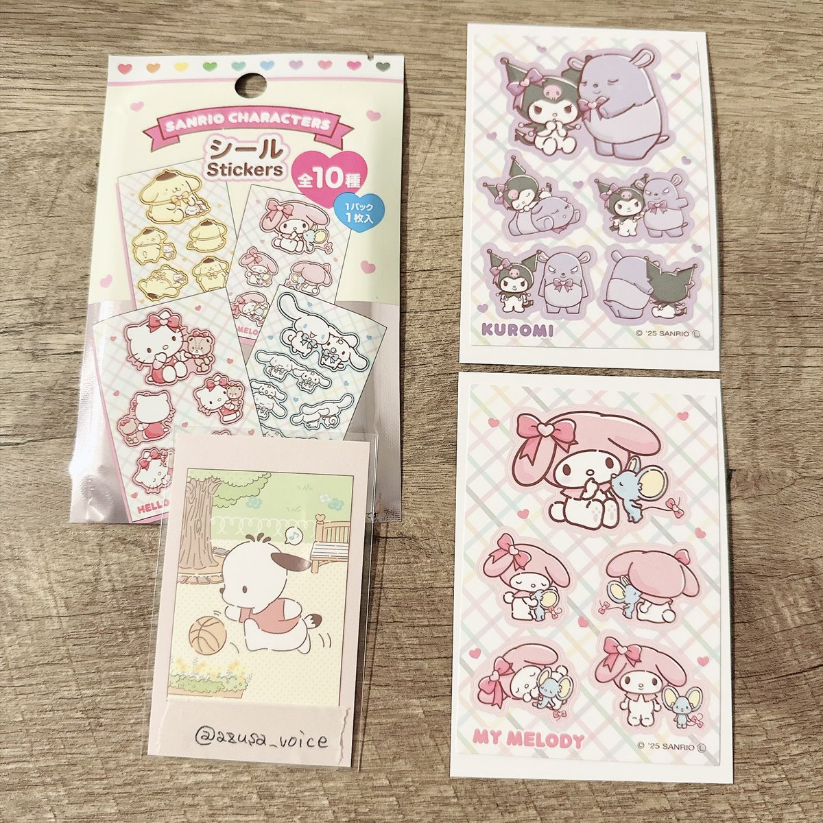 azusa_voice's tweet photo. 【交換】サンリオキャラクターズ　シール
ハートリボン　100均

譲：マイメロディ、クロミ

求：ポチャッコ、タキシードサム

郵送でのお取引希望
検索からでもお気軽にお声掛けください https://t.co/ZsbpNeLuJ4